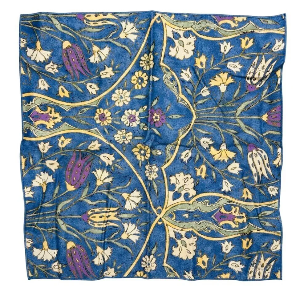 William Morris Style Cotton Napkins Floral Set 5